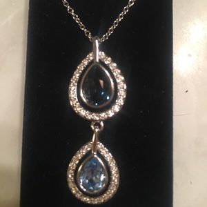 Never worn Swarovski sapphire necklace
